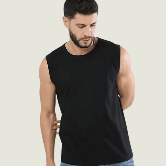 FRAGMENT Rider’s Code Black Cotton Muscle Tee