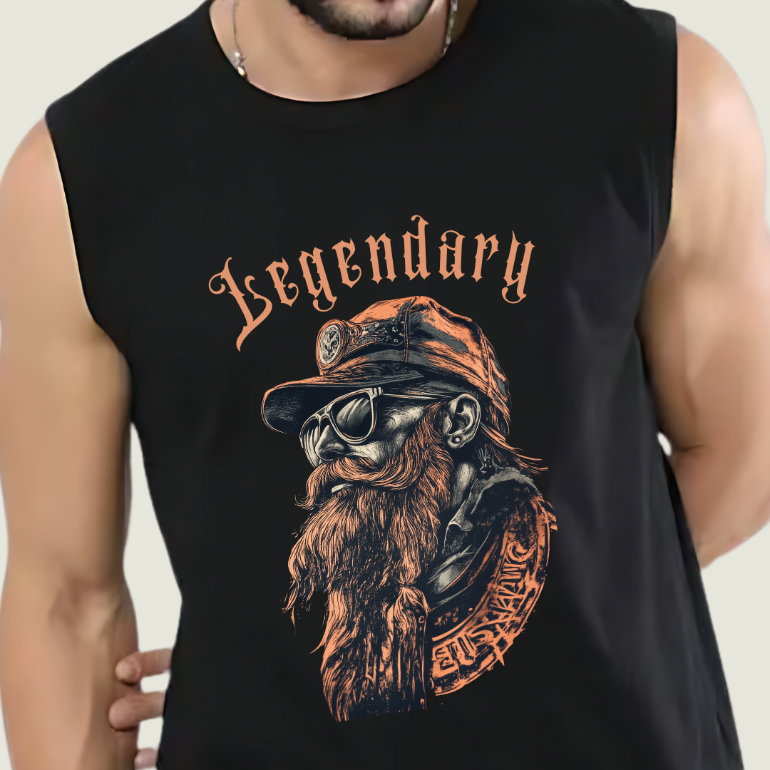 FRAGMENT Rider’s Code Black Cotton Muscle Tee