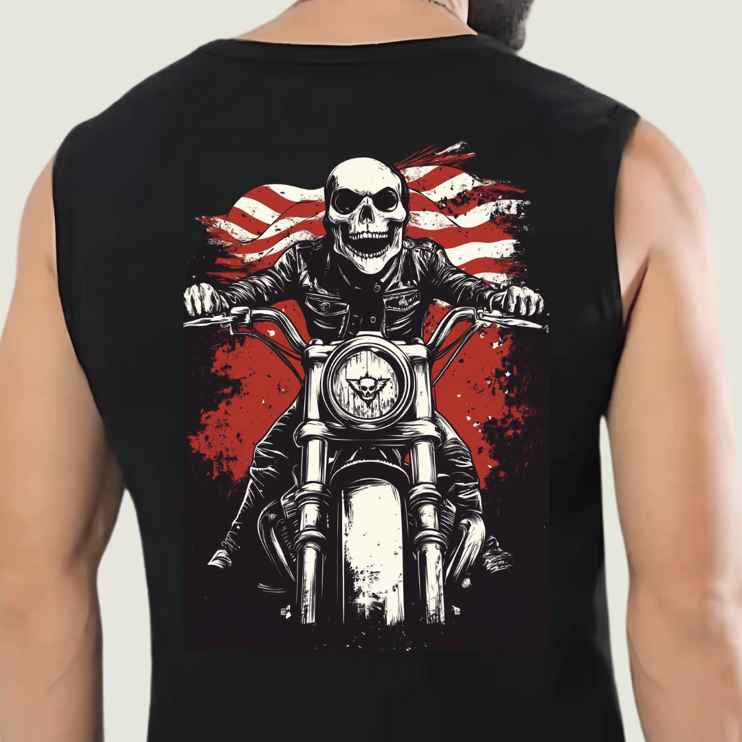 FRAGMENT Rider’s Code Black Cotton Muscle Tee