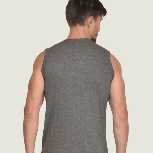 FRAGMENT Rider’s Code Grey Cotton Muscle Tee