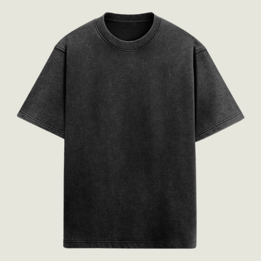 FRAGMENT Oversized Rider’s Code Black Cotton Tee