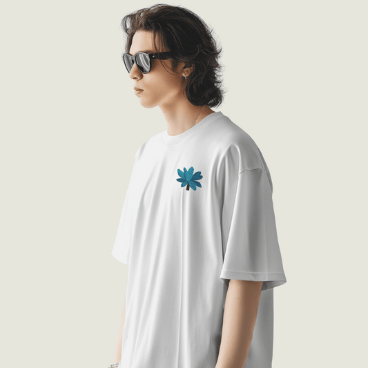 FRAGMENT White Oversized Cultural Motifs Tee