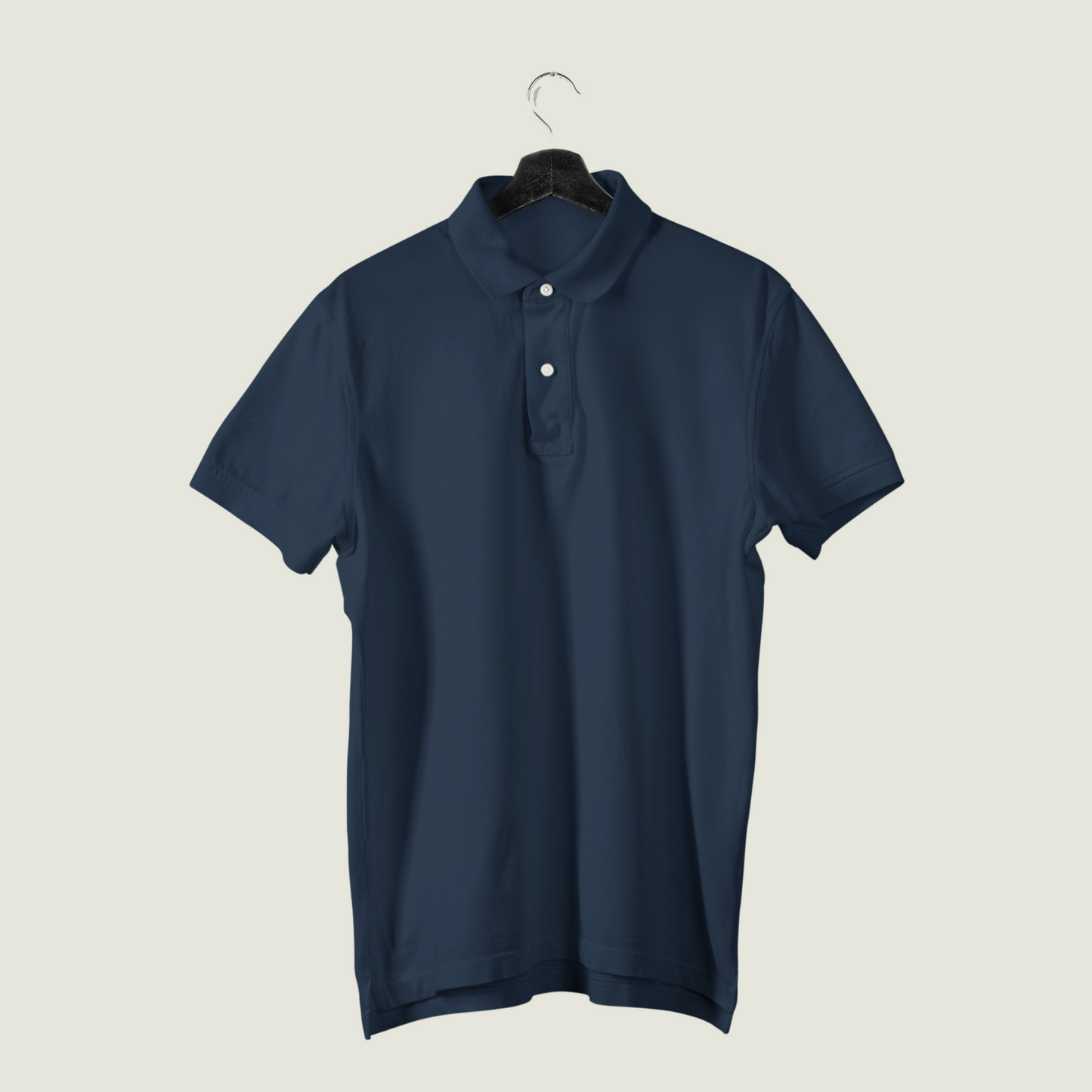 FRAGMENT Classic Navy Cotton Polo Shirt