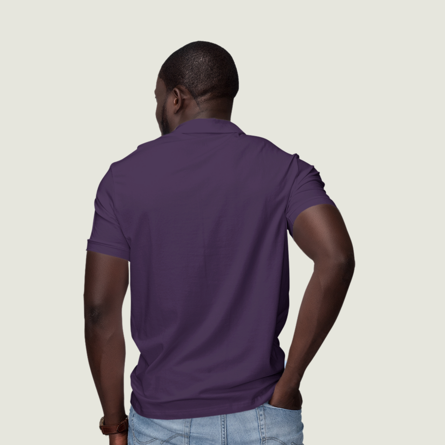 FRAGMENT Classic Grape Cotton Polo Shirt