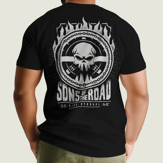 FRAGMENT Rider’s Code Black Supima Classic Fit Tee