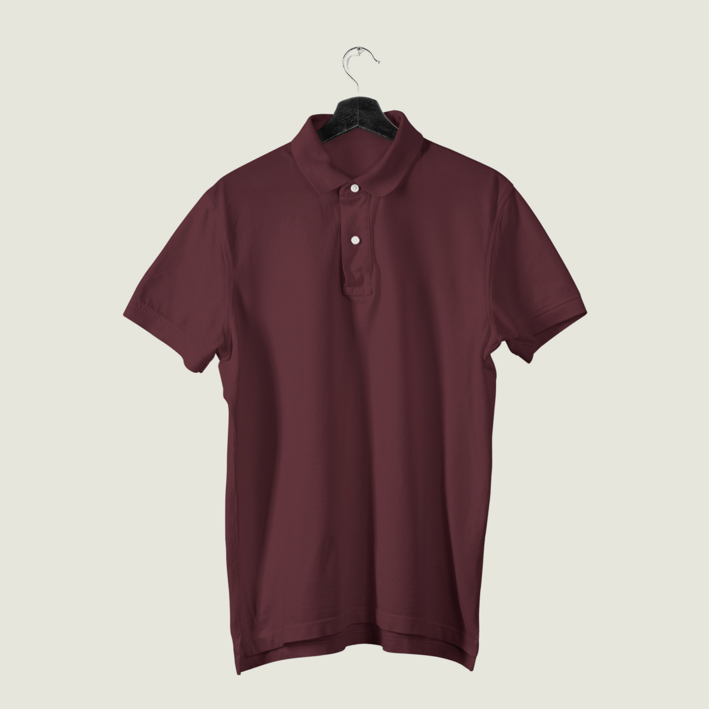 FRAGMENT Classic Maroon Cotton Polo Shirt