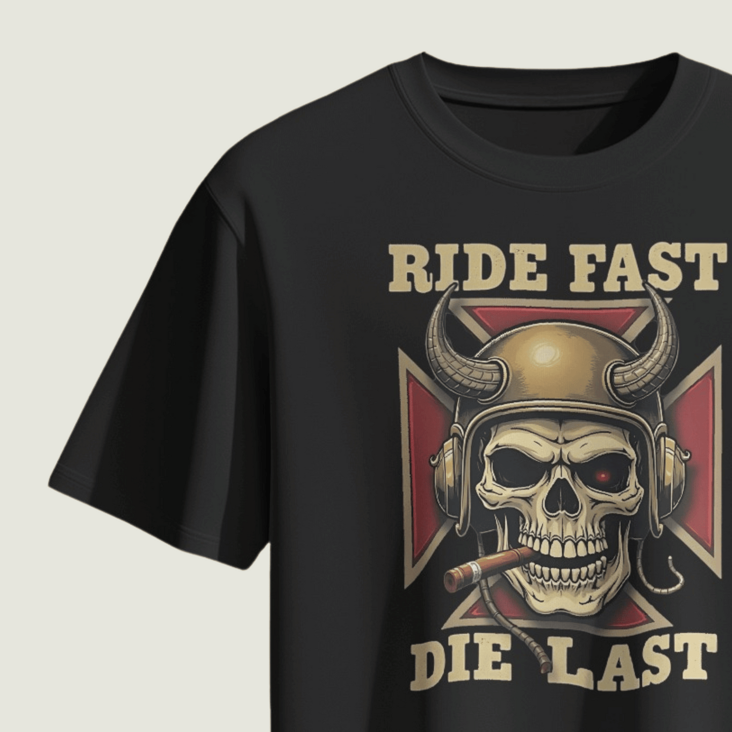 FRAGMENT Rider’s Code Black Supima Classic Fit Tee