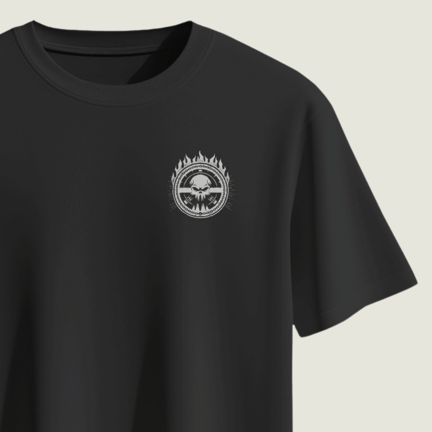 FRAGMENT Rider’s Code Black Supima Classic Fit Tee