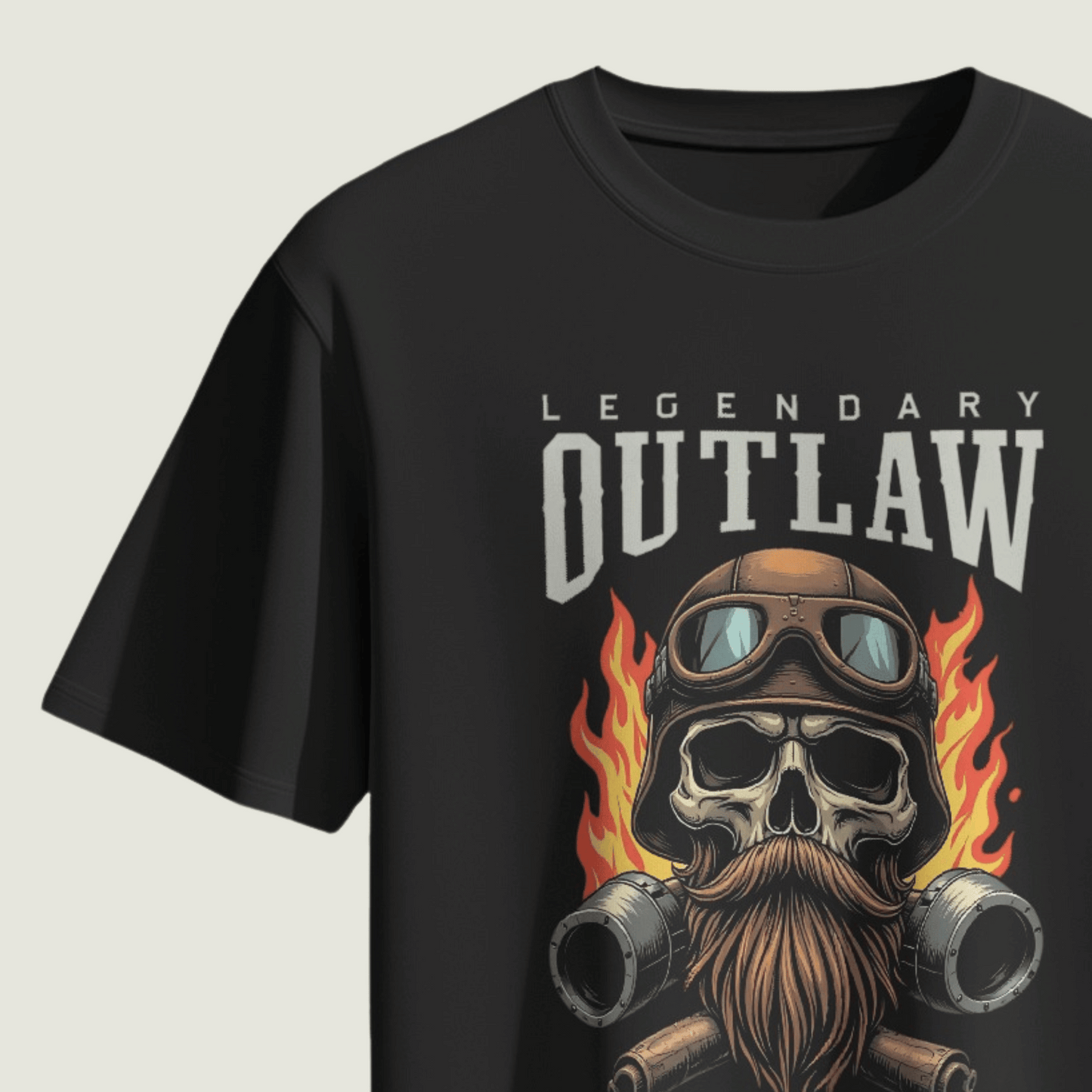 FRAGMENT Rider’s Code Black Supima Classic Fit Tee