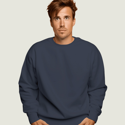 FRAGMENT Heavyweight Oversized Navy Sweatshirt