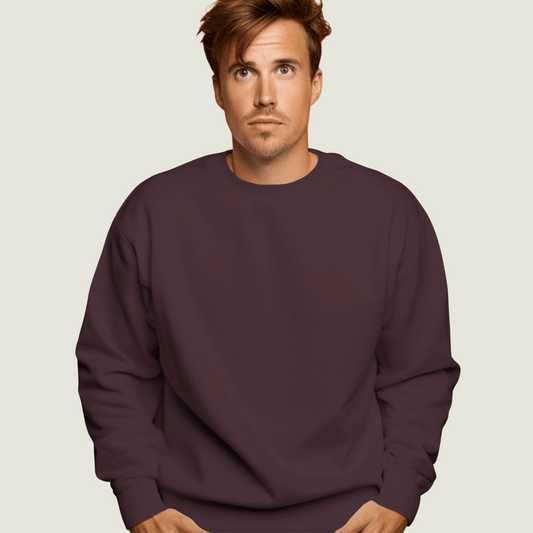 FRAGMENT Heavyweight Oversized Maroon Sweatshirt