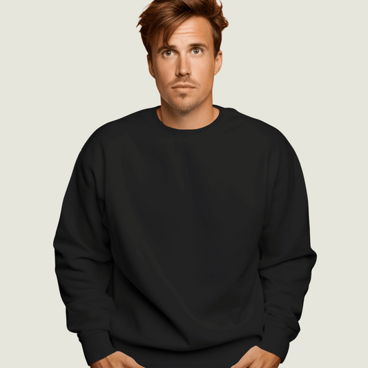FRAGMENT Heavyweight Oversized Black Sweatshirt