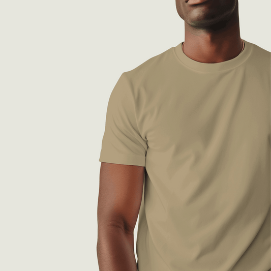 FRAGMENT Beige 100% Supima Cotton Classic Fit Tee