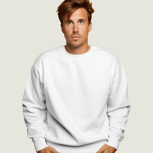 FRAGMENT Heavyweight Oversized White Sweatshirt
