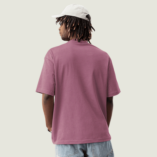 FRAGMENT Oversized Solid Flamingo Terry Cotton Tee