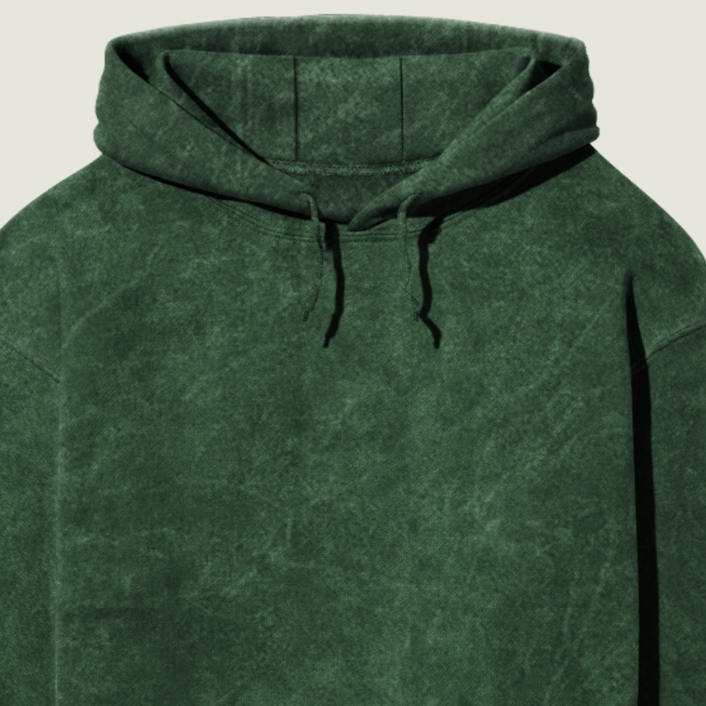 FRAGMENT Acid Wash Bottle Green Cotton Hoodie