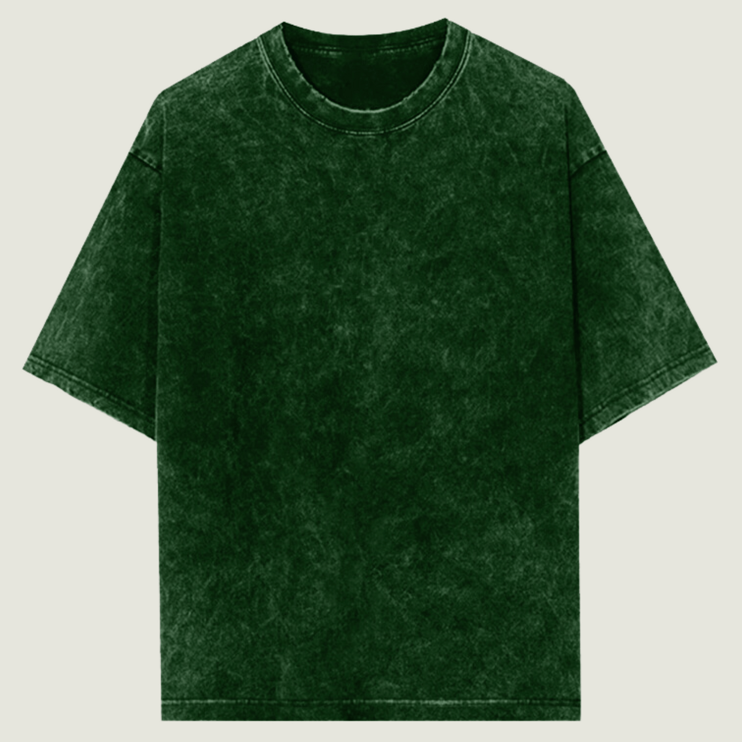FRAGMENT Oversized Acid Wash Bottle Green Cotton Tee