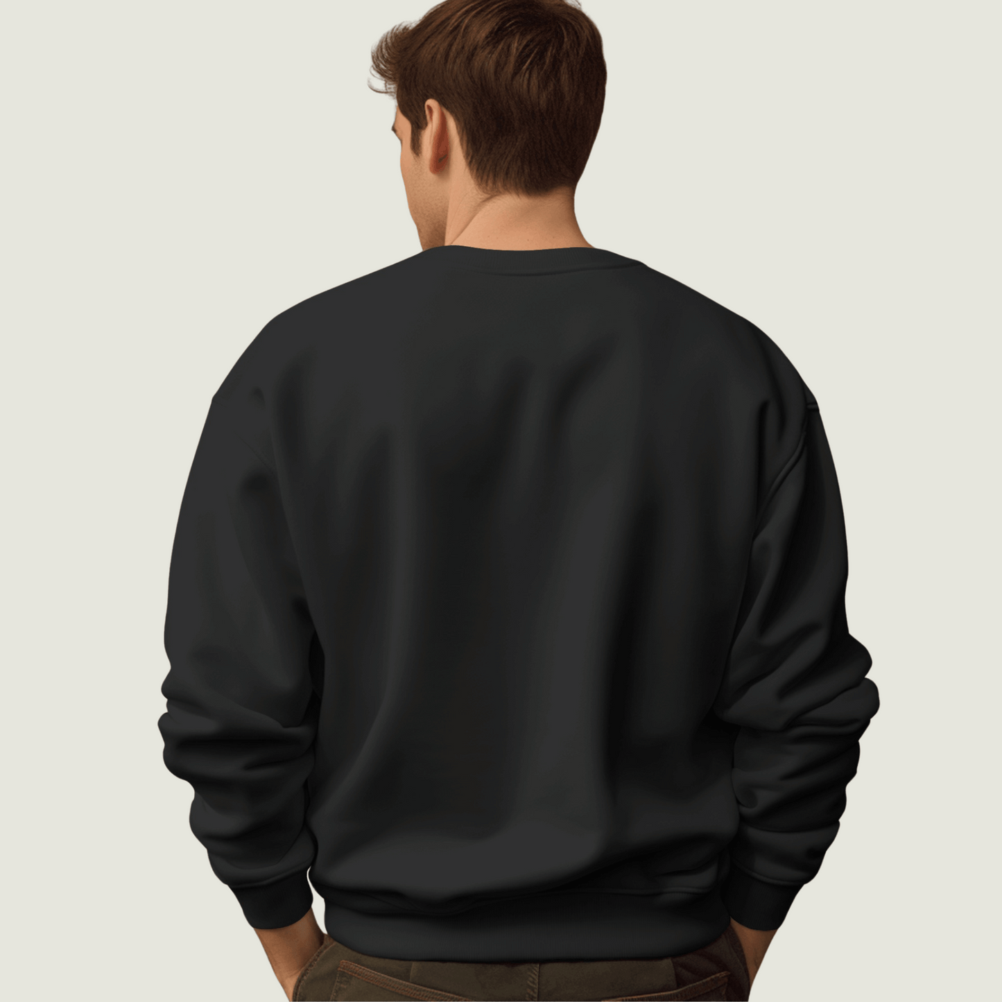 FRAGMENT Heavyweight Oversized Black Sweatshirt