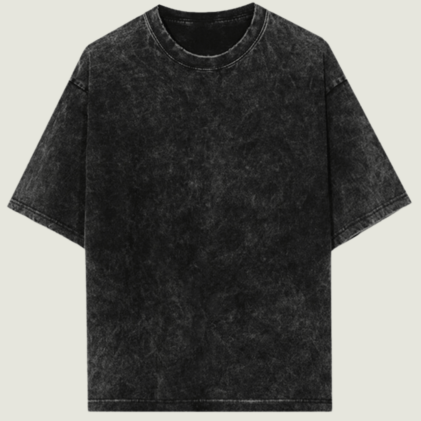 FRAGMENT Oversized Acid Wash Black Cotton Tee