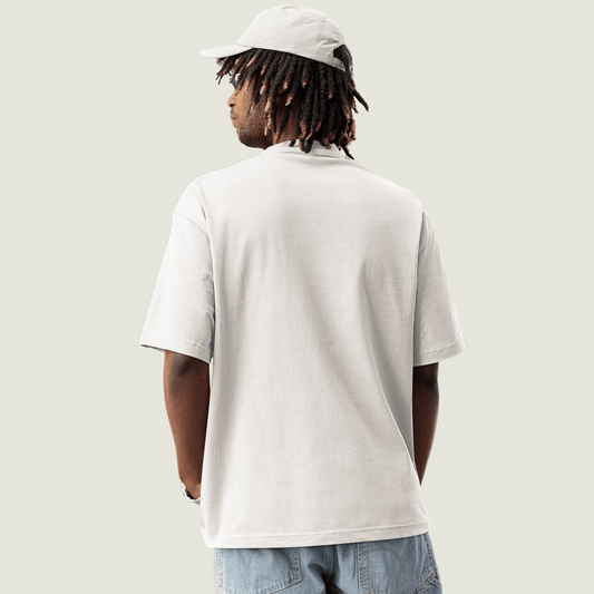 FRAGMENT Oversized Solid White Terry Cotton Tee