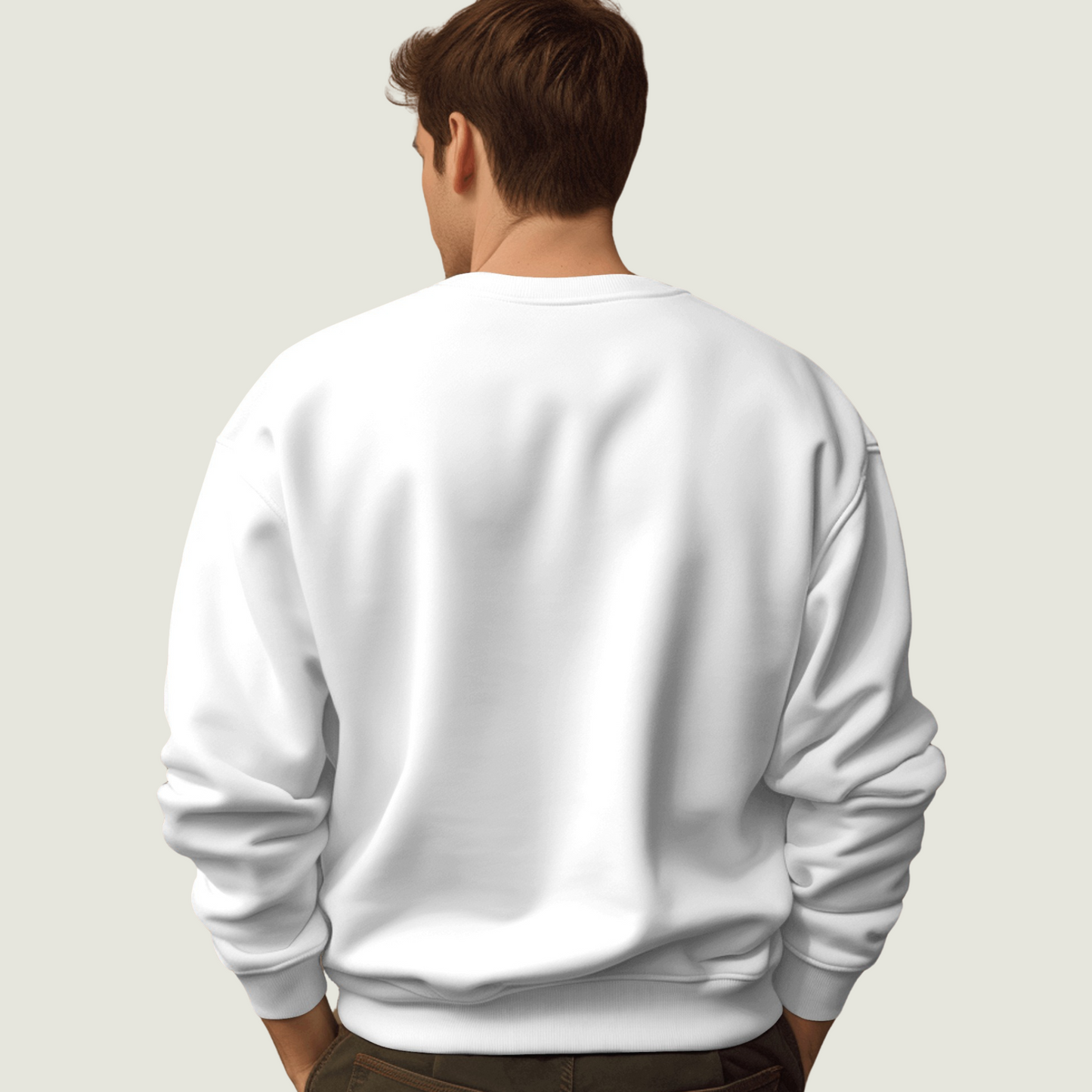 FRAGMENT Heavyweight Oversized White Sweatshirt