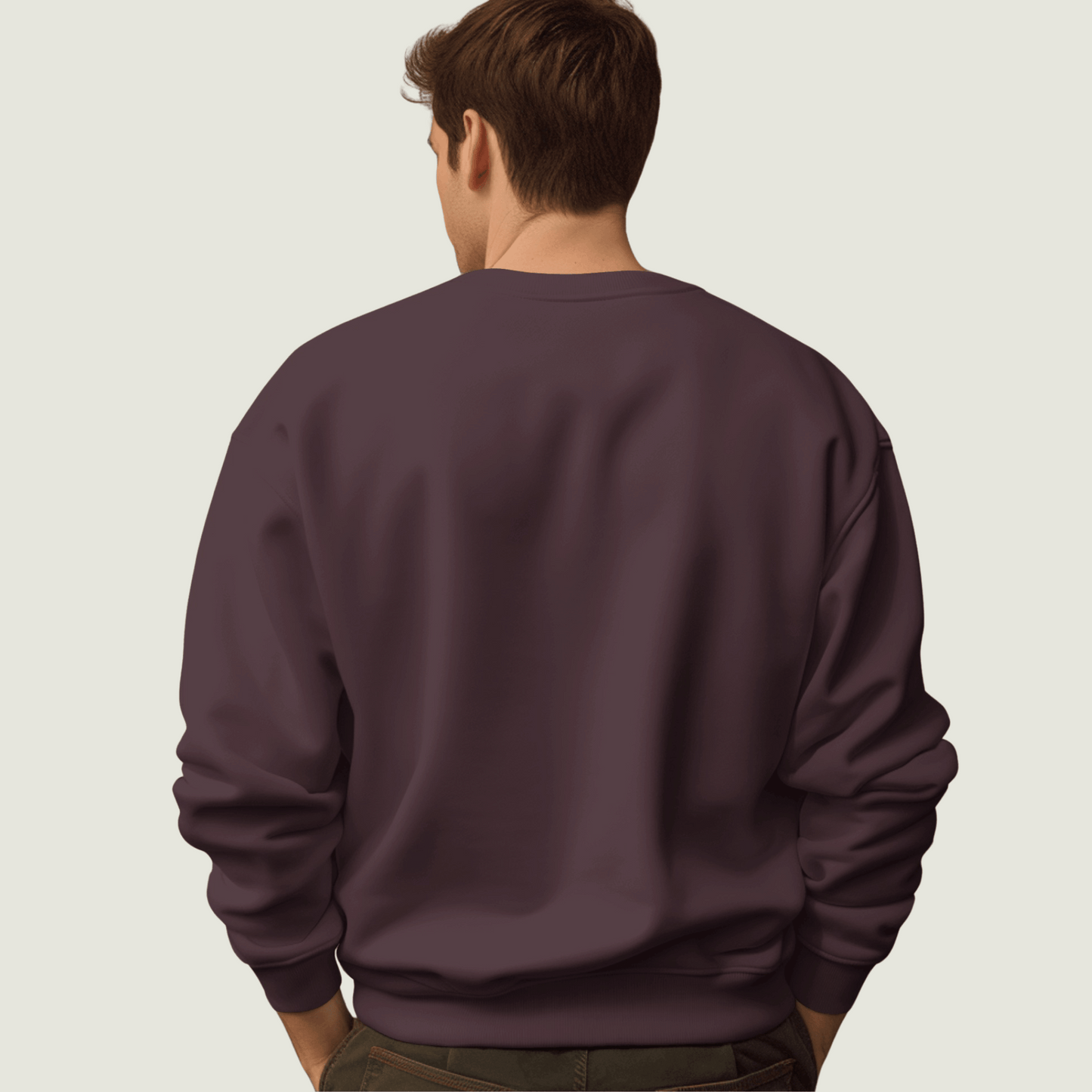 FRAGMENT Heavyweight Oversized Maroon Sweatshirt