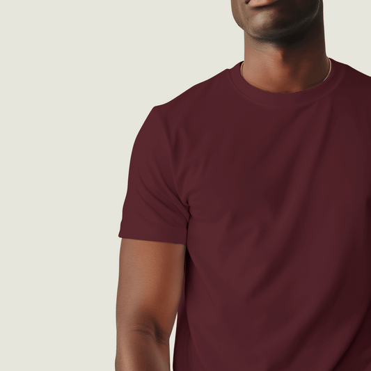 FRAGMENT Maroon 100% Supima Cotton Classic Fit Tee