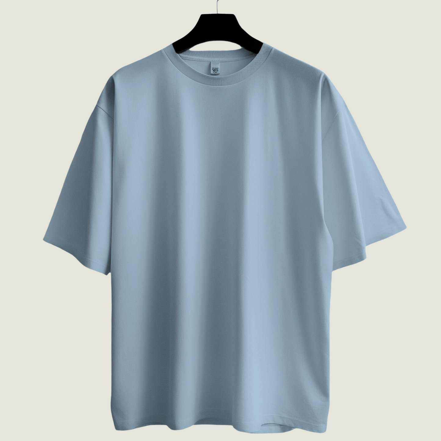 FRAGMENT Oversized Solid Serene Blue Terry Cotton Tee