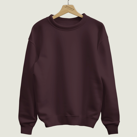 FRAGMENT Heavyweight Oversized Maroon Sweatshirt