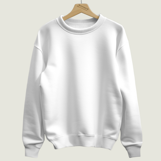 FRAGMENT Heavyweight Oversized White Sweatshirt