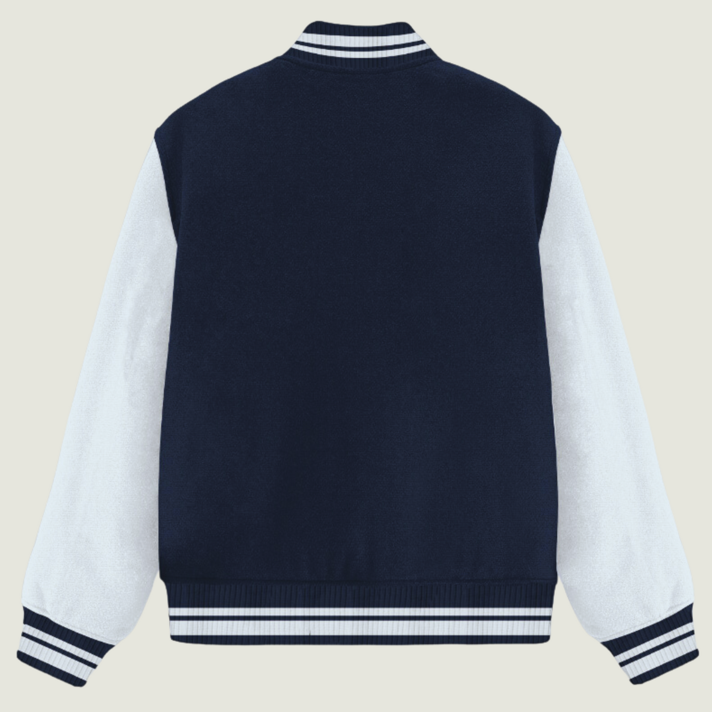 FRAGMENT Classic Blue Cotton Varsity Jacket